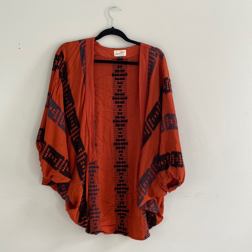 Western Style Burnt Orange Shawl